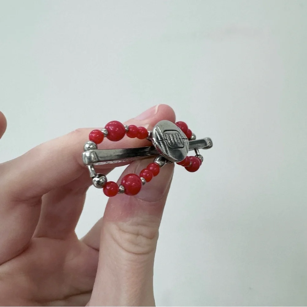 Lilla Rose Flexi Clip Red Football XS